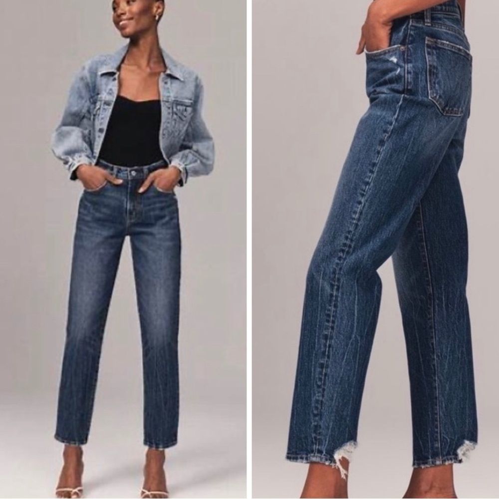 Abercrombie & Fitch Blue Boyfriend Jeans